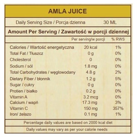 Amla juice, Sattva Ayurveda, 1ltr