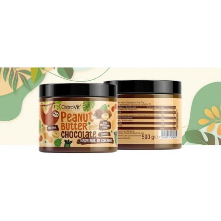 Chocolate peanut butter with caramelised hazelnuts, OstroVit, 500g