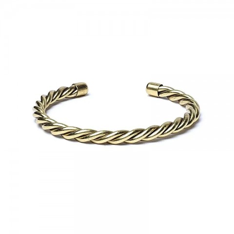 Twisted bracelet gold colour
