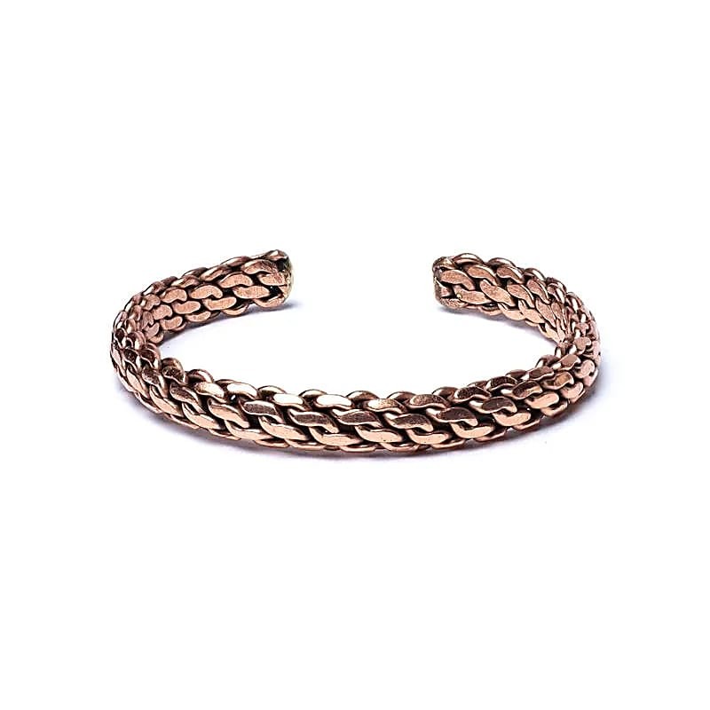 Twisted Wire: Double Link Chain Bracelet