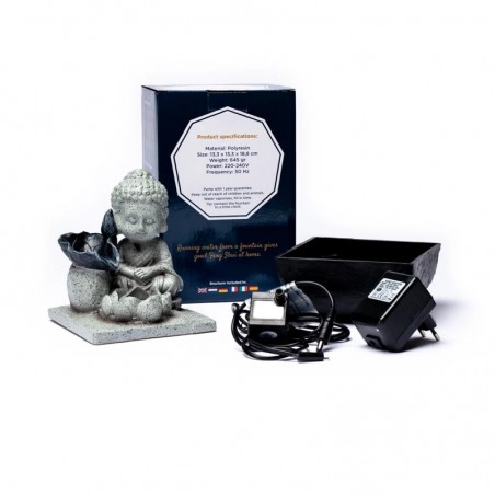 Water fountain Little Buddha, indoor, 22cm