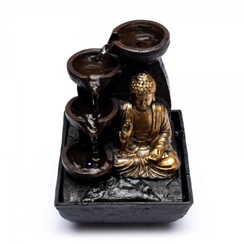 Water fountain Compassion Buddha, indoor, 17cm
