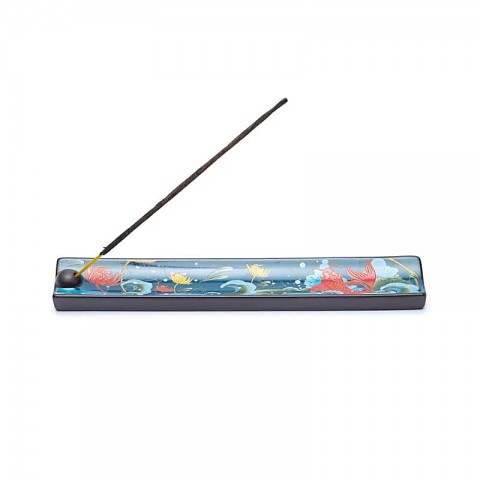 Ceramic incense stick holder Koi Carp