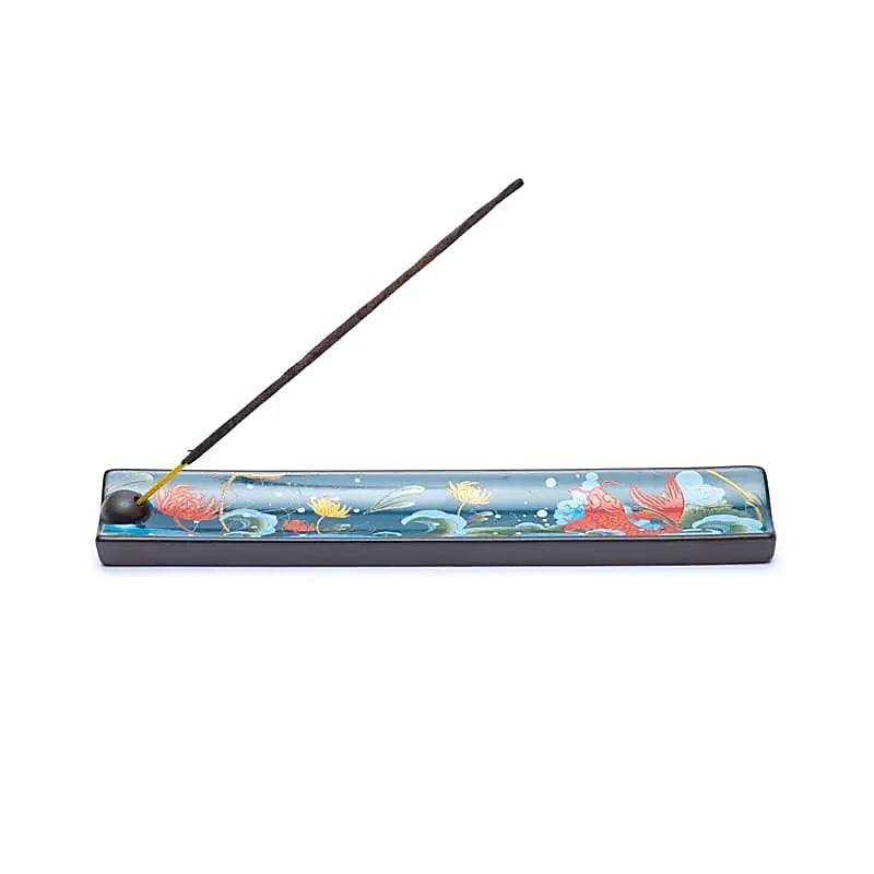 Ceramic incense stick holder Koi Carp