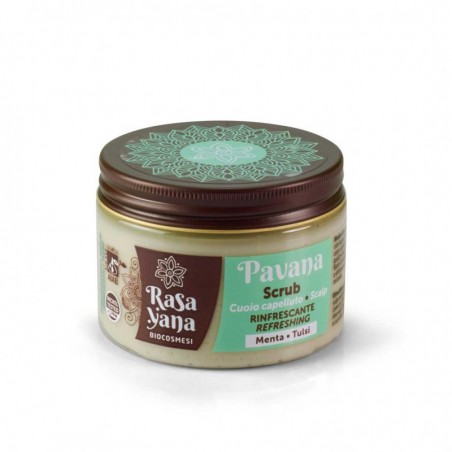 Refreshing scalp scrub Mint Tulsi Pavana, Rasayana Biocosmesi, 150ml