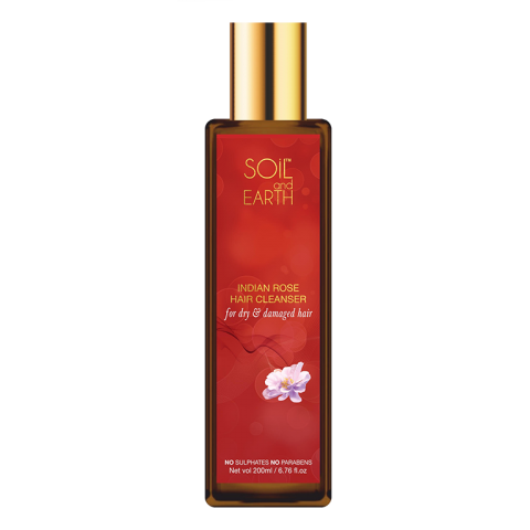 Shampoo for dry hair Indian Rose, Soil and Earth, 200 ml