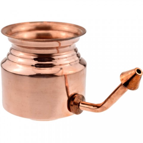 Copper nasal cleanser Neti Pot, Sattva Ayurveda, 500ml