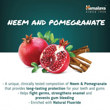 Toothpaste-cream with neem and pomegranate, Himalaya, 100g