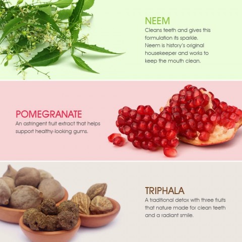 Зубная паста с нимом и гранатом Neem & Pomegranate, Himalaya, 150г