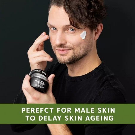 Anti-Aging Face Cream for Men with Bamboo and Ginseng, Orientana, 50g