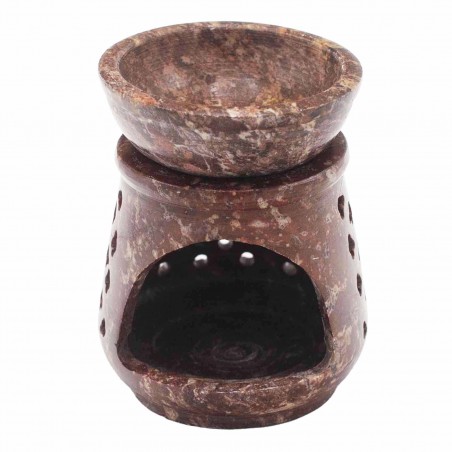 Small soapstone incense and oil burner Classic, 8 cm