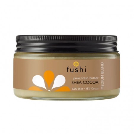 Medium textured shea cocoa butter, organic, Fushi, 200g