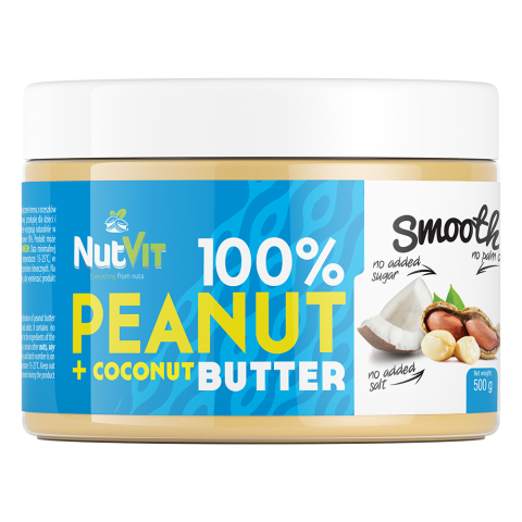 Peanut and coconut butter, NutVit, 500g