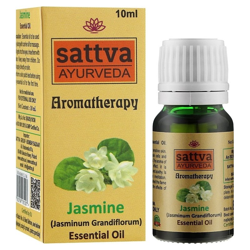 Jasmine Essential Oil, Sattva Ayurveda, 10ml