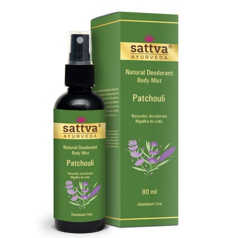 Natural deodorant Patchouli, Sattva Ayurveda, 80ml