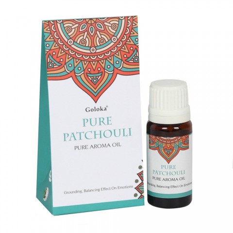 Pure Patchouli Fragrance Oil, Goloka, 10ml