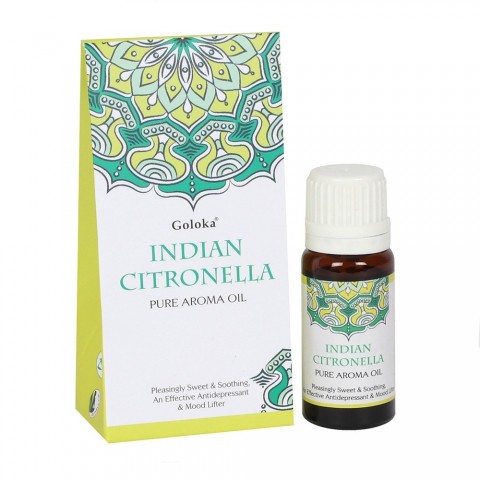 Indian Citronella Pure Aromatic Oil, Goloka, 10ml