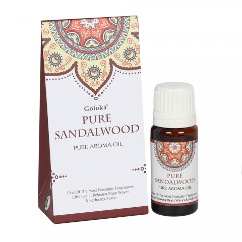 Pure Sandalwood Fragrance Oil, Goloka, 10ml