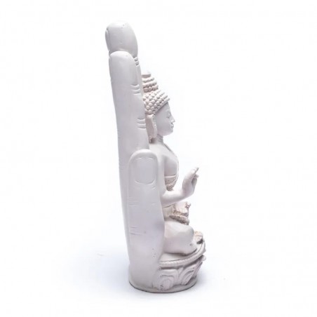 Будда в белой руке, статуэтка, 23 см