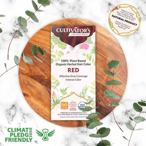 Herbals hair dye Red, organic, Cultivator's, 100g