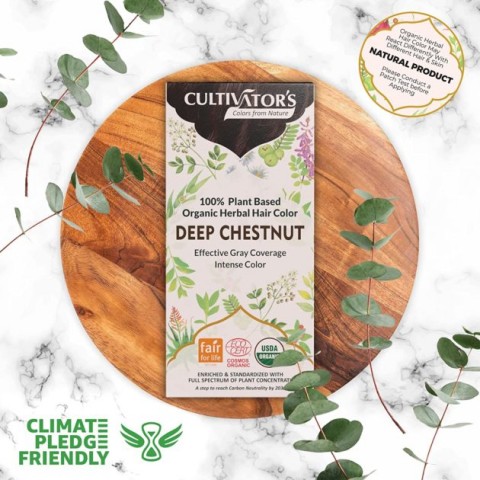 Plant-based hair dye Deep Chestnut, Cultivator's, 100g