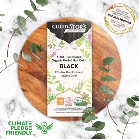 Plant-based hair dye Black, Cultivator's, 100g