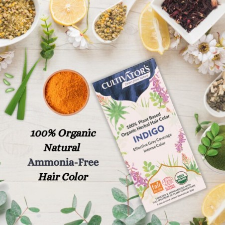 Plant-based hair dye Indigo, Cultivator's, 100g