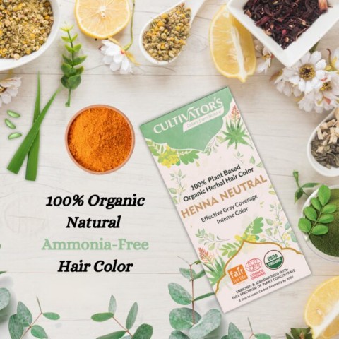 Herbal colorless hair dye - conditioner Neutral Henna, Cultivator's, 100g