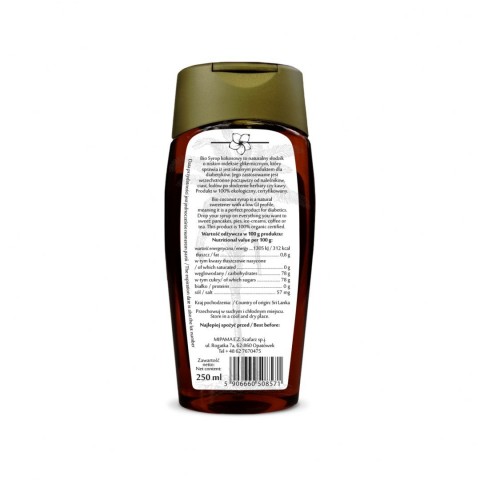 Coconut syrup, organic, Diet Food, 250ml