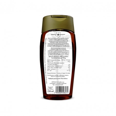 Coconut syrup, organic, Diet Food, 250ml