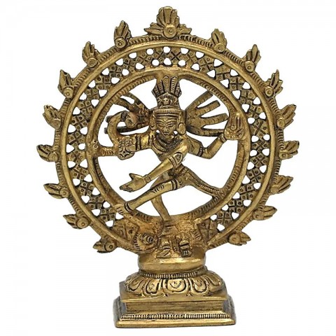 Латунная статуэтка Шивы Натараджа, 15 см