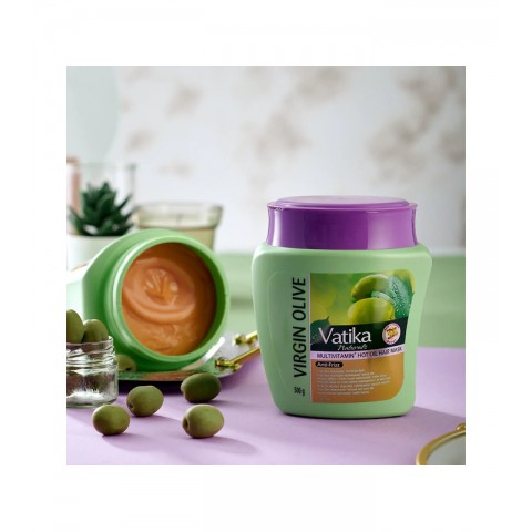 Strengthening hair mask Virgin Olive, Dabur Vatika, 500g