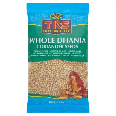 Dhania whole coriander seeds, TRS, 100g
