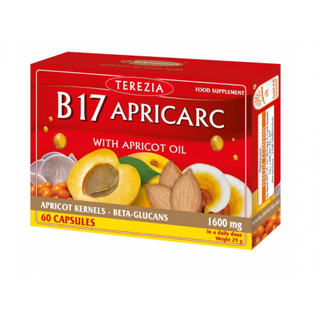 Vitamin B17 Apricark with apricot oil, Terezia, 60 capsules