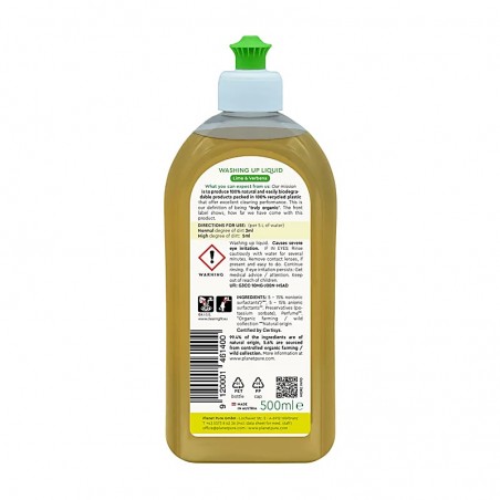 Dishwashing liquid Lime & Verbena, Planet Pure, 500ml