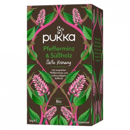 Refreshing herbal tea Peppermint and Liquorice, Pukka, 20 packets