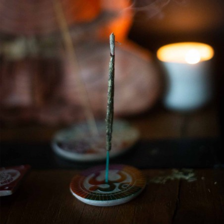 Soapstone incense holder Seven Chakra 26x5cm