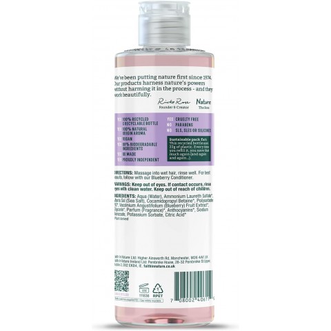 Shampoo with blueberries, Faith In Nature, 400ml