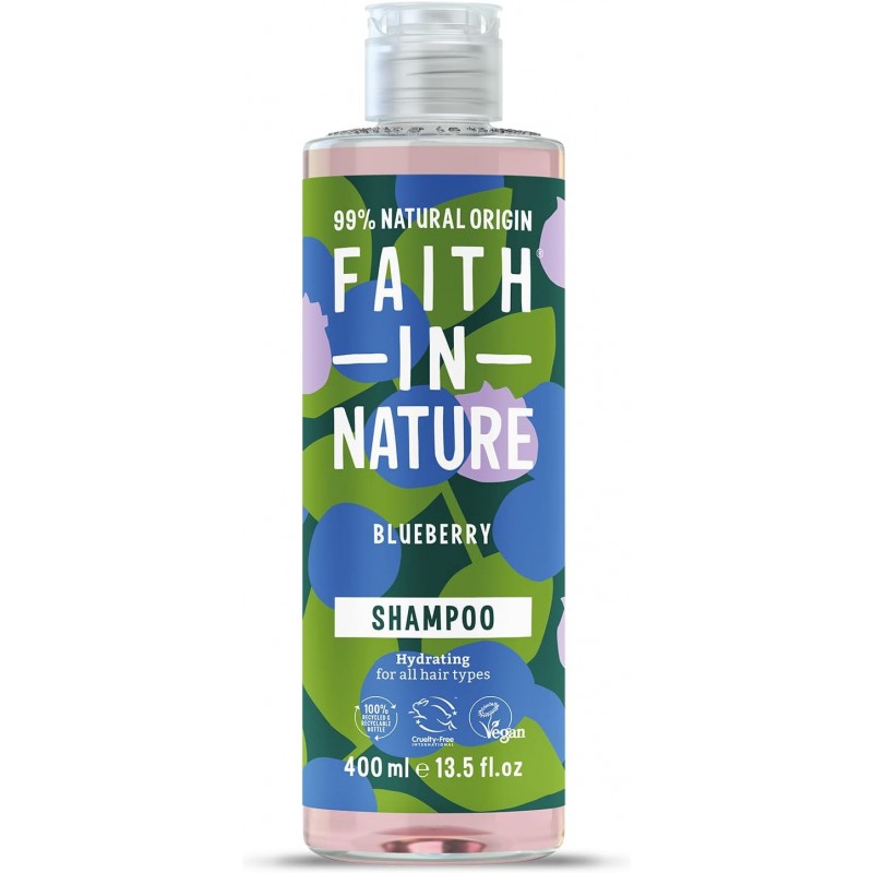 Shampoo with blueberries, Faith In Nature, 400ml