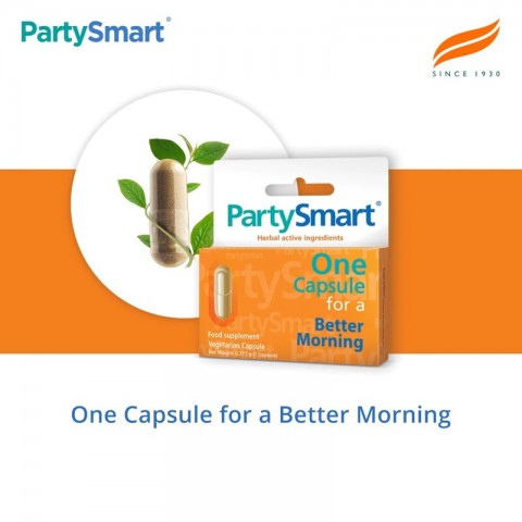 Food supplement for a light breakfast Party Smart, Himalaya, 10 capsules