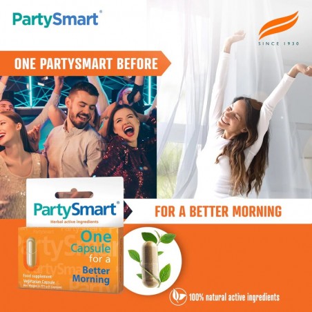 Food supplement for a light breakfast Party Smart, Himalaya, 10 capsules