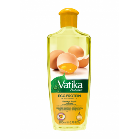 Repairing oil for damaged hair Egg Protein, Dabur Vatika, 200 ml