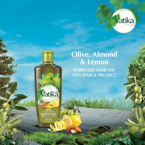 Чистое оливковое масло для волос, Dabur Vatika, 200 мл