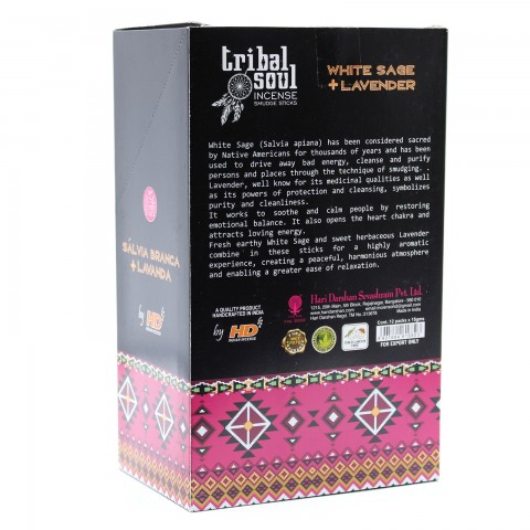 Incense sticks White Sage Lavender, Tribal Soul, 15g