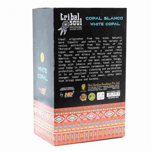 Incense sticks White Copal, Tribal Soul, 15g