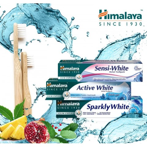 Отбеливающая зубная паста Sparkly White Gum Expert, Himalaya, 75 мл