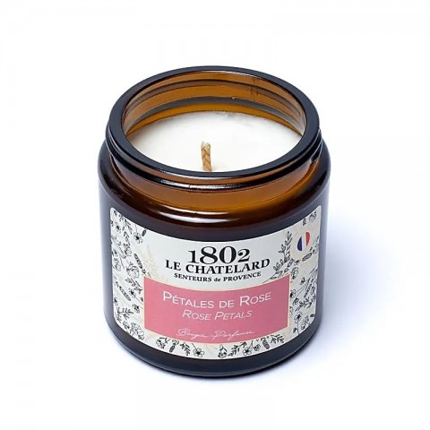 Scented candle Rose petals, Le Chatelard, 80g