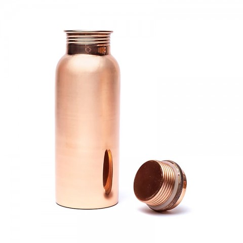 Polished copper drinker Classic, Yogi & Yogini, 500ml