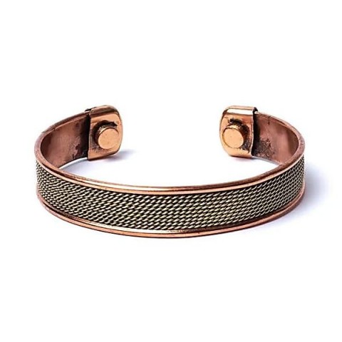 Magnetic copper bracelet Rope motif