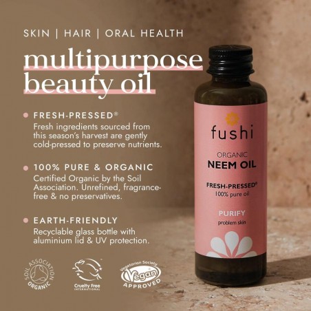 Neem oil, organic, Fushi, 50ml